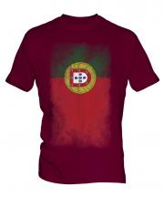 Portugal Faded Flag Mens T-Shirt