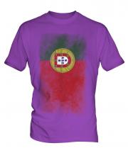 Portugal Faded Flag Mens T-Shirt