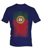 Portugal Faded Flag Mens T-Shirt