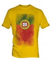 Portugal Faded Flag Mens T-Shirt