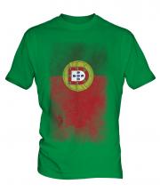 Portugal Faded Flag Mens T-Shirt
