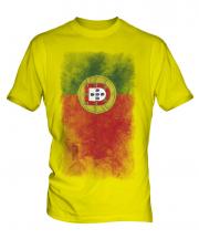 Portugal Faded Flag Mens T-Shirt