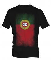 Portugal Faded Flag Mens T-Shirt