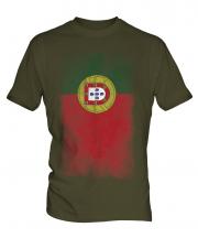 Portugal Faded Flag Mens T-Shirt
