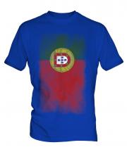 Portugal Faded Flag Mens T-Shirt