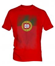Portugal Faded Flag Mens T-Shirt