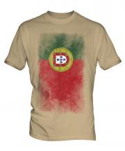 Portugal Faded Flag Mens T-Shirt