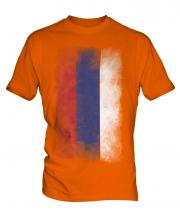Republika Srpska Faded Flag Mens T-Shirt