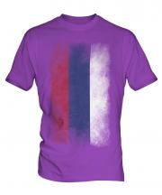 Republika Srpska Faded Flag Mens T-Shirt