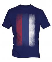 Republika Srpska Faded Flag Mens T-Shirt