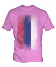 Republika Srpska Faded Flag Mens T-Shirt