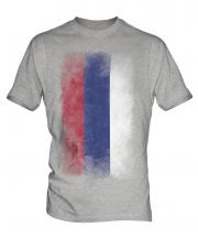 Republika Srpska Faded Flag Mens T-Shirt