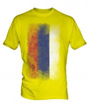 Republika Srpska Faded Flag Mens T-Shirt