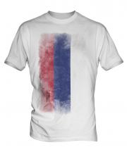 Republika Srpska Faded Flag Mens T-Shirt