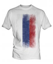 Russia Faded Flag Mens T-Shirt