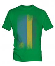 Rwanda Faded Flag Mens T-Shirt