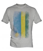 Rwanda Faded Flag Mens T-Shirt