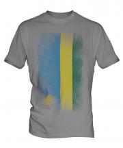 Rwanda Faded Flag Mens T-Shirt