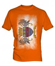 Saint Barthelemy Faded Flag Mens T-Shirt