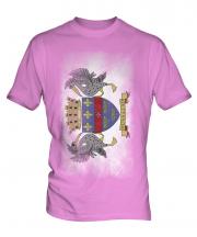 Saint Barthelemy Faded Flag Mens T-Shirt