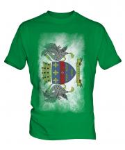 Saint Barthelemy Faded Flag Mens T-Shirt