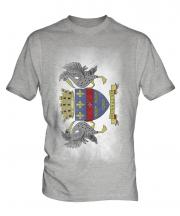 Saint Barthelemy Faded Flag Mens T-Shirt
