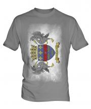 Saint Barthelemy Faded Flag Mens T-Shirt