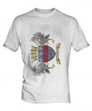Saint Barthelemy Faded Flag Mens T-Shirt