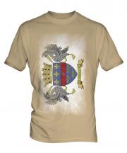 Saint Barthelemy Faded Flag Mens T-Shirt