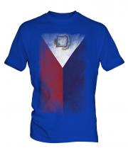 Saint Martin Faded Flag Mens T-Shirt