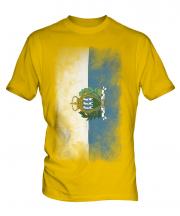 San Marino Faded Flag Mens T-Shirt