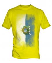 San Marino Faded Flag Mens T-Shirt