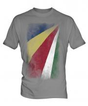 Seychelles Faded Flag Mens T-Shirt