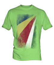 Seychelles Faded Flag Mens T-Shirt