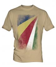Seychelles Faded Flag Mens T-Shirt