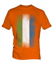 Sierra Leone Faded Flag Mens T-Shirt