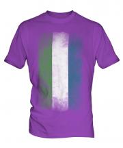 Sierra Leone Faded Flag Mens T-Shirt