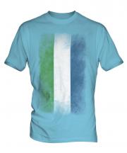 Sierra Leone Faded Flag Mens T-Shirt