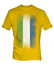 Sierra Leone Faded Flag Mens T-Shirt