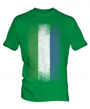 Sierra Leone Faded Flag Mens T-Shirt