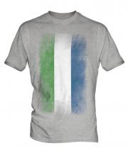 Sierra Leone Faded Flag Mens T-Shirt