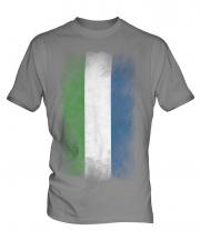 Sierra Leone Faded Flag Mens T-Shirt