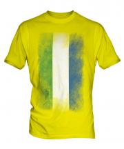 Sierra Leone Faded Flag Mens T-Shirt