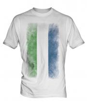 Sierra Leone Faded Flag Mens T-Shirt