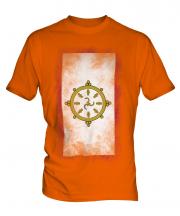 Sikkim Faded Flag Mens T-Shirt