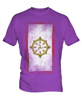 Sikkim Faded Flag Mens T-Shirt