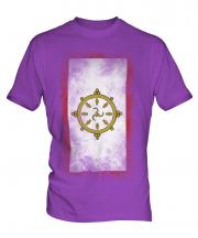 Sikkim Faded Flag Mens T-Shirt
