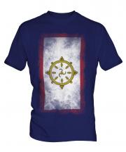 Sikkim Faded Flag Mens T-Shirt