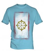 Sikkim Faded Flag Mens T-Shirt