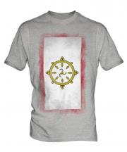 Sikkim Faded Flag Mens T-Shirt
